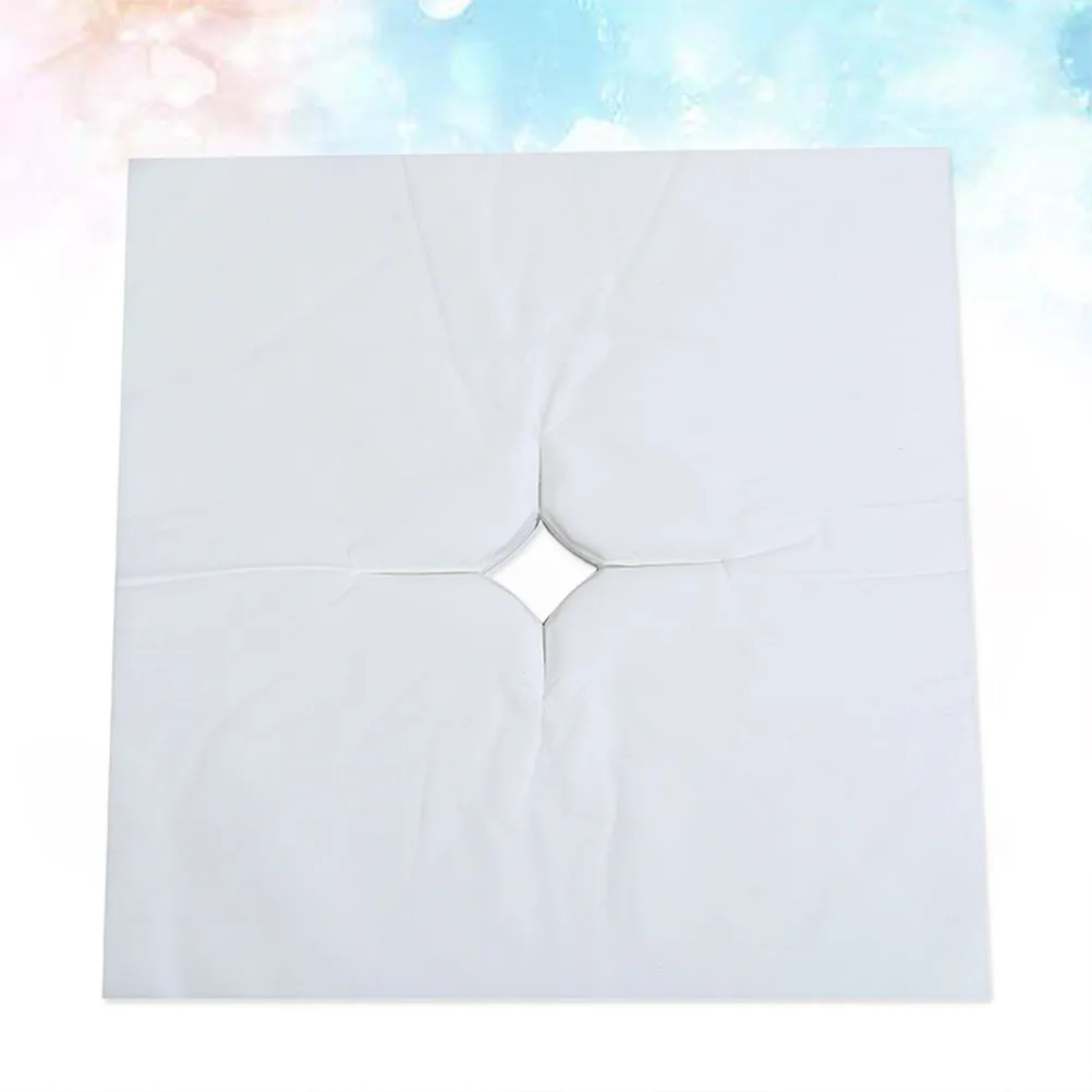 

Чехол-накладка для массажа лица с отверстием для головы, из нетканого материала, для кушетки, подушка-полотенце для салонов красоты, спа, массажа, бани