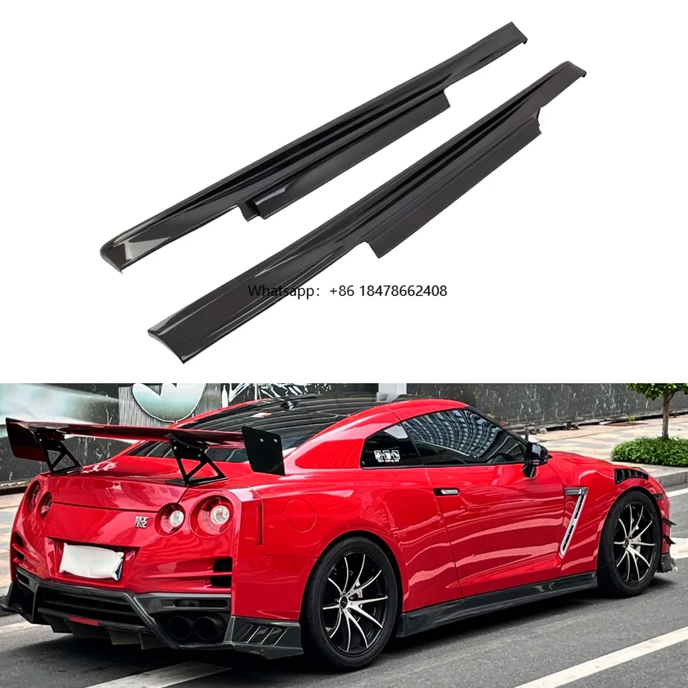 

N Style Carbon Fiber Side Skirts for GTR R35 2008-2016 Model Years New Condition Running Boards