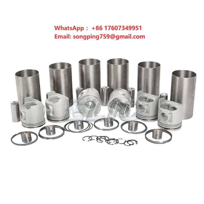 China Excellent Supplier Excavator Spare Parts Engine Liner Kit K25 Engine Overhaul Liner Kit Cylinder Piston and Piston Rings