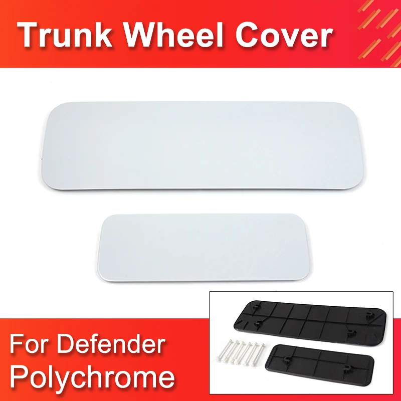 For 2020 Land Rover Defender 90 110 White Spare Tire Cover Decoration Plate tire cover plate accessories Rear Spare wheel Cover