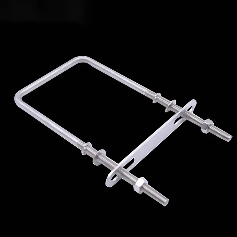 

Extended U Shaped Square Clamp 304 Stainless Steel Screw M6 M8 M10 U Bolt