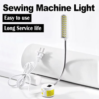 Industrial Led Light 1w 2w 3w Flexible Work Light Adsorbed Base Arm Gooseneck Working Eu/Us Plug Pendant Magnetic Sewing Machine