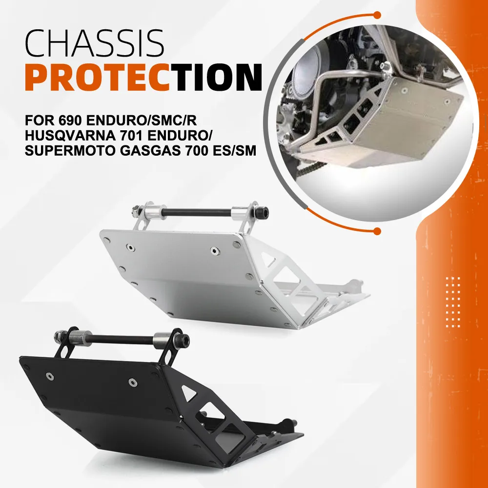 For Husqvarna 701 Enduro/Supermoto GASGAS 700 ES/SM 690 Enduro/SMC/R Engine Guard Chassis Protection Skid Plate Bash Frame Guard