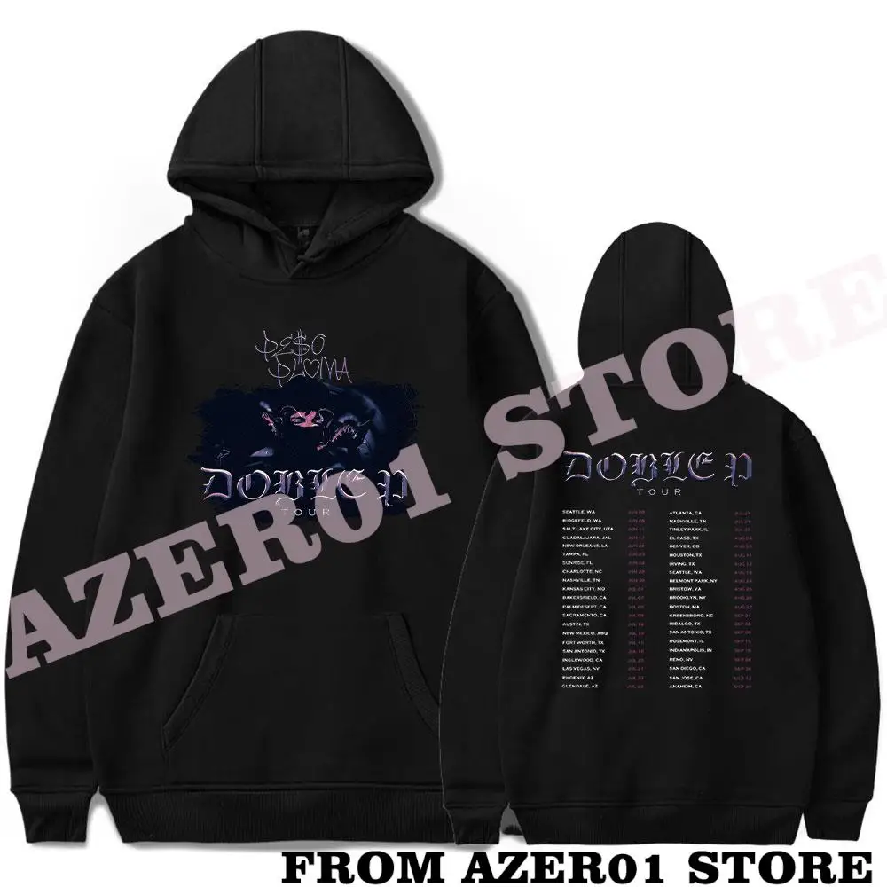 

Peso Pluma DOBLE P Tour Merch Hoodies Winter Men/Women Hooded Sweet Streetwear Long Sleeve Singer Sweatshirt