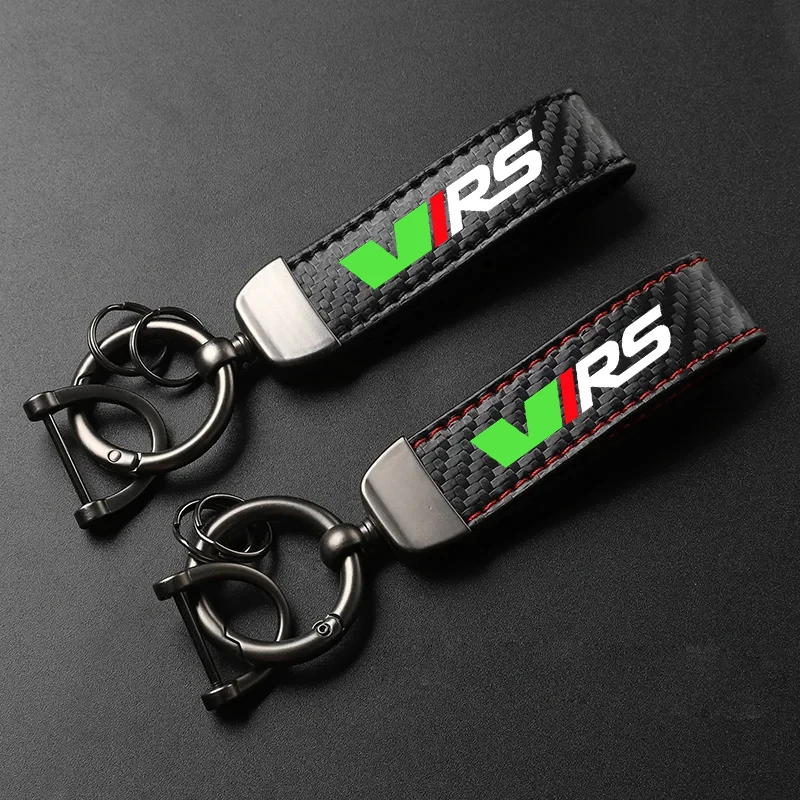 Car Keychain Keyring Horseshoe Buckle Jewelry for Skoda VRS Octavia Kamiq Kodiaq Karoq RS Superb Fabia Rapid Car Accessories