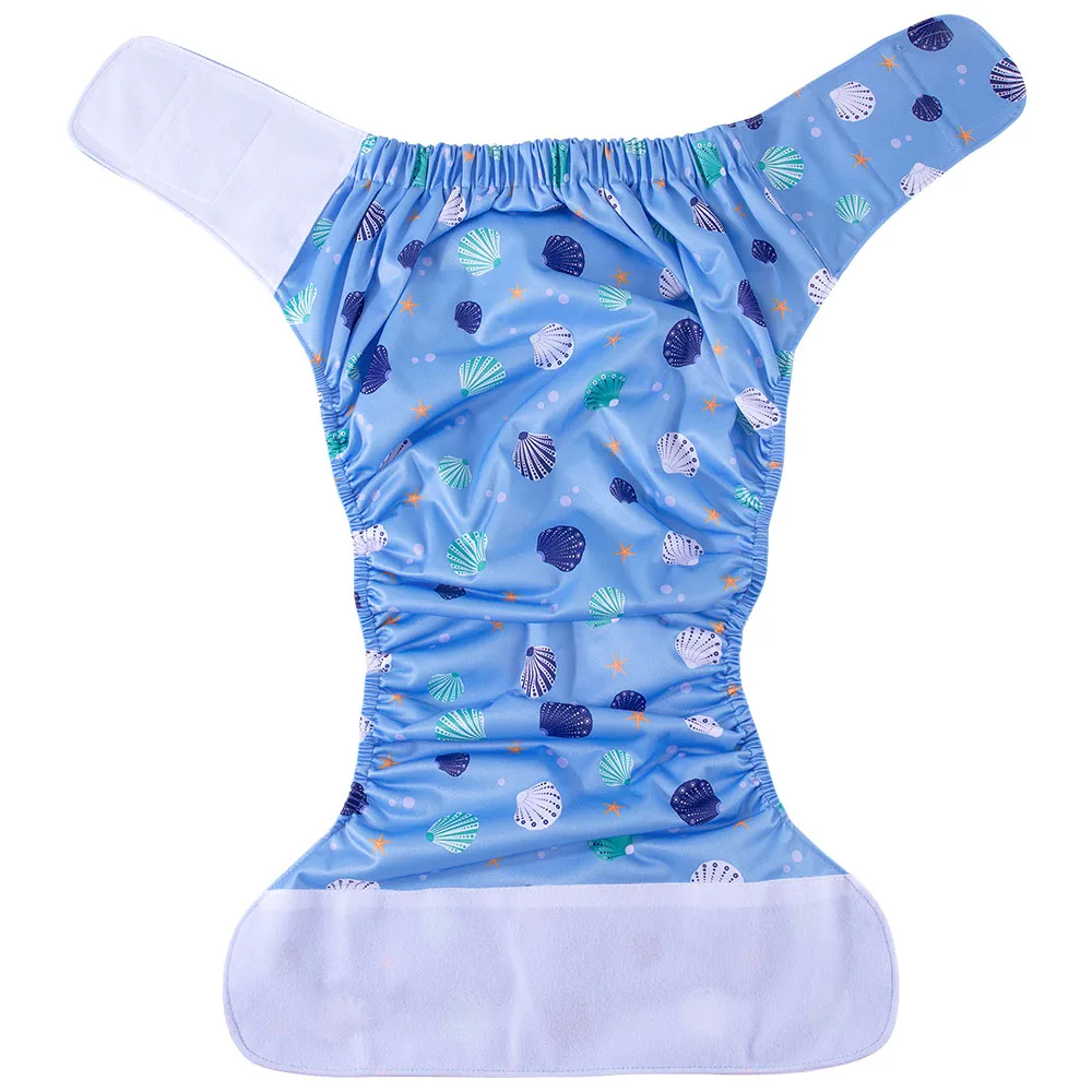 BIAI 2PCS Adult Cloth Diapers Washable Old Man\'s Diaper Pants Reusable Anti-bed-wetting Device Teenage Nappy Trousers