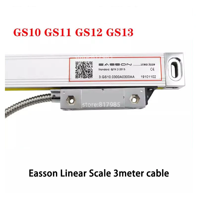 Easson GS12 50 100 150 200 250 300 350 400mm 0.005mm EIA-422-A Signal Linear Scale for Lathe Digital RS422 5um Linear Encoder