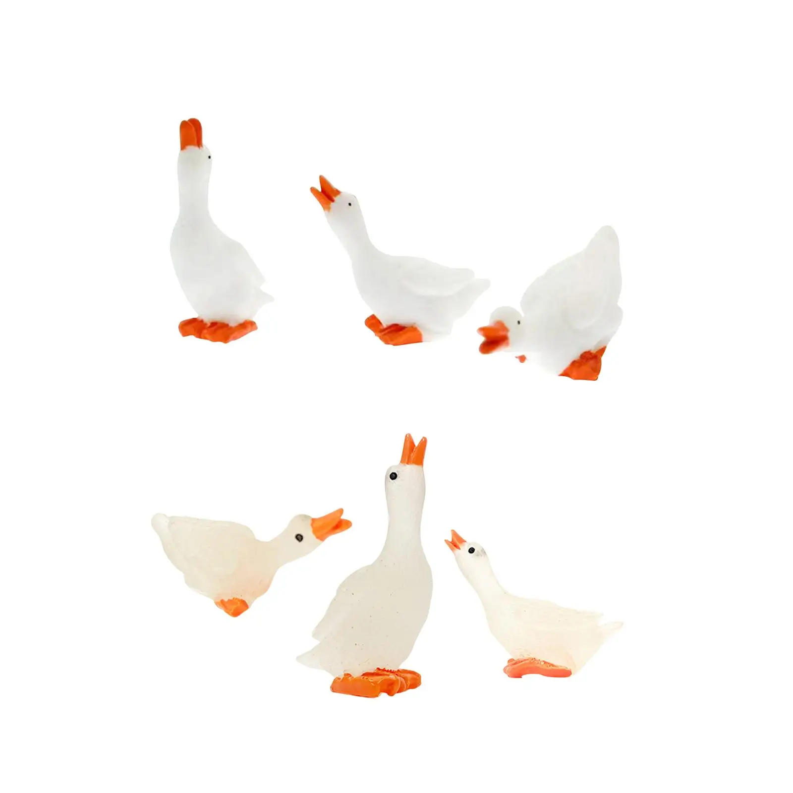3Pcs Duck Garden Statues Funny Simulation Home Decor Ornaments Duck Sculptures for Living Room Yard Bedroom Table Indoor Outdoor