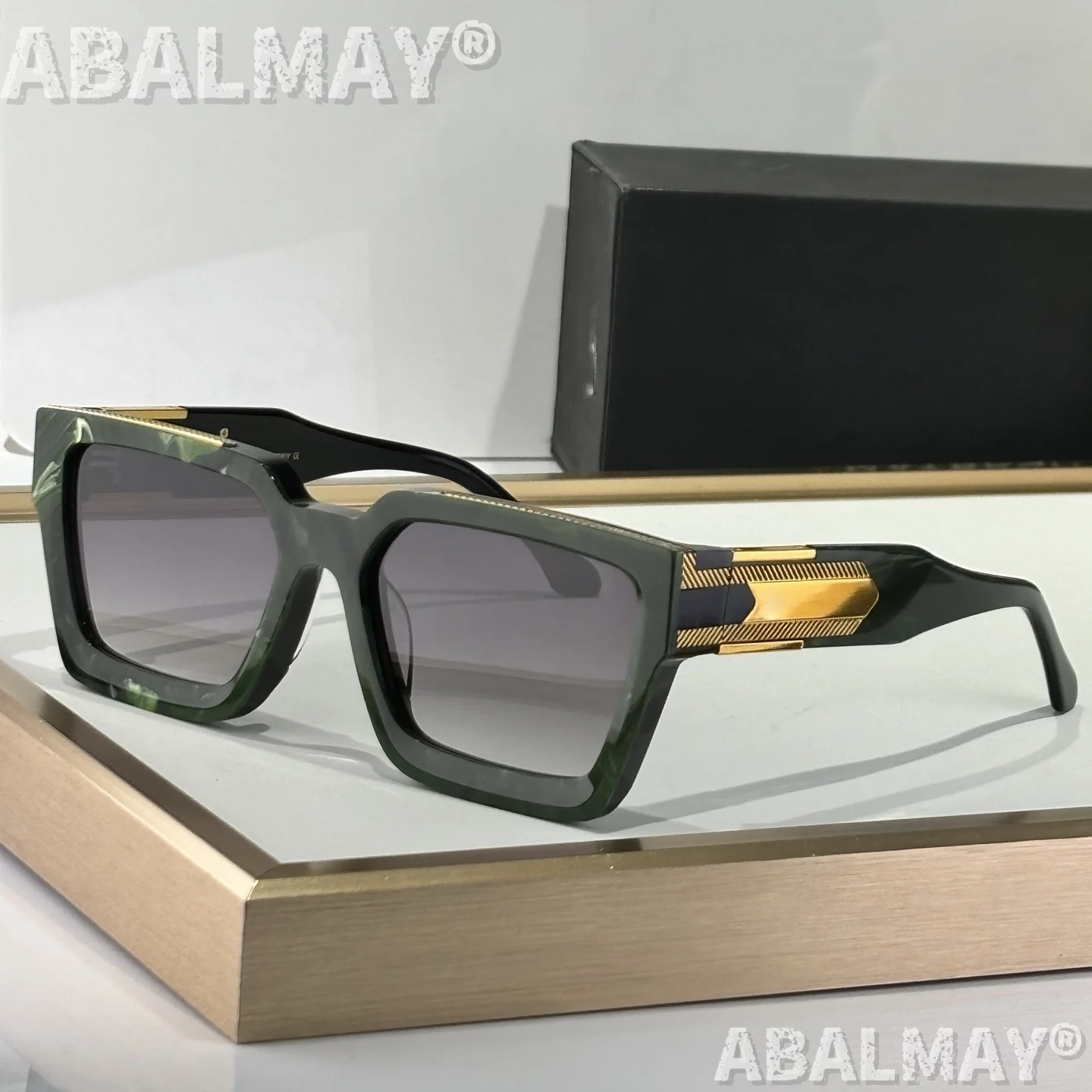 THE BOSS SIZE 57-20 نظارات شمسية عالية الجودة للرجال والنساء نمط UV400 ريترو موضة تصميم خاص نظارات شمسية مع صندوق