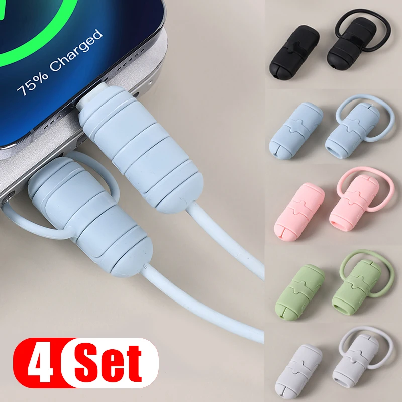 For Type C charger Cable Protector USB C Charger Cord Protector Data Cable Protection Sleeve Cable Wrap Saver USB Cable Chompers