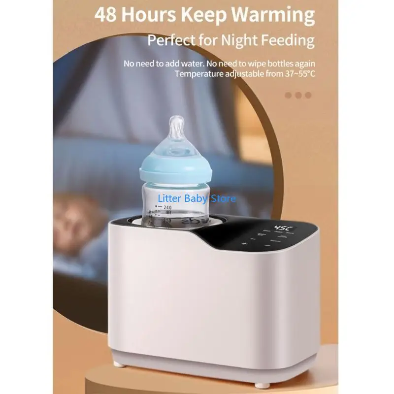 N80C Perangkat Kocok Susu Nyaman Desain Ergonomis Kumis Pemanas Mixer Susu Listrik untuk Pemberian Makan Nyaman & Efisien