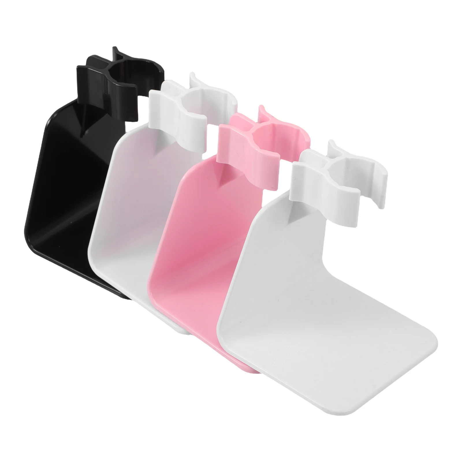 

4pcs Nail Lamp Stand for UV Handheld Manicure Dryer with Black White Pink Compact Portable Gel Polish Tools