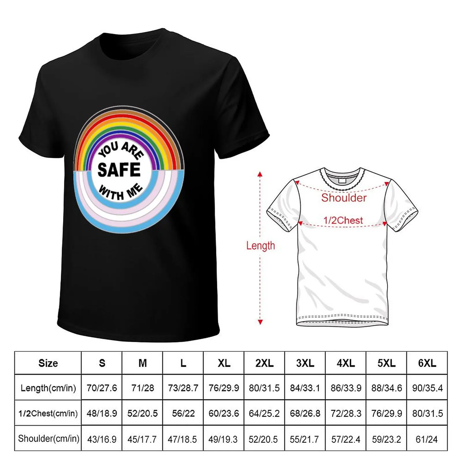 You Are Safe With Me T-Shirt Daily Wear Print T-Shirt