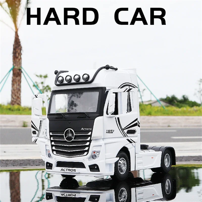 

1/36 Alloy Trailer Truck Head Car Model Diecast Metal Container Truck Engineering Transport Vehicles Car Model Toy Gift