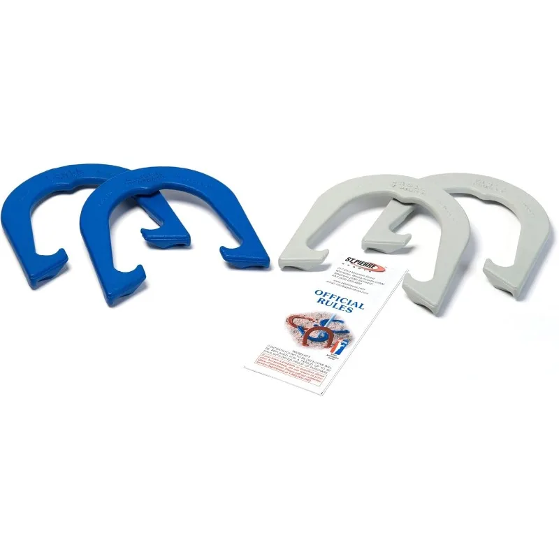 

St Pierre Sports Eagle Tournament Horseshoe Set, Blue/Gray