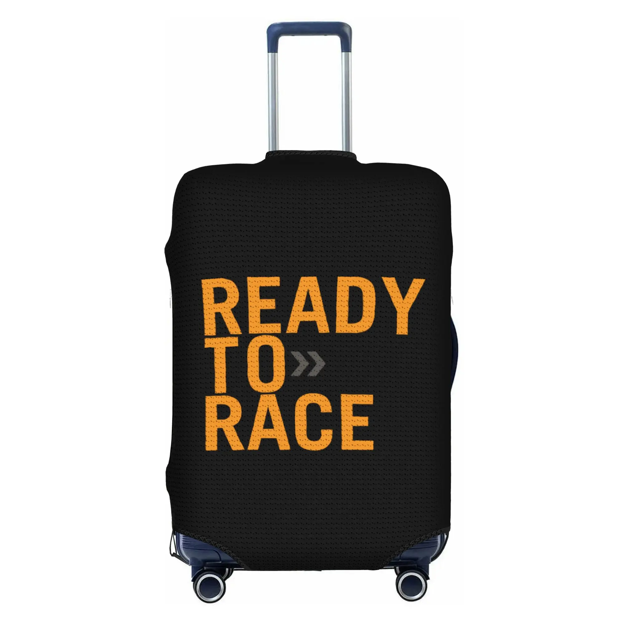 Custom Ready To Race Luggage Cover Fashion Motorcycle Rider Racing Sport Suitcase Protector Covers Suit For 18-32 inch
