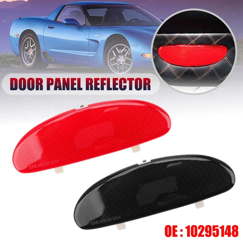 

Inner Red Black Door Panel Reflector Plate Marker Light Cap For Chevy Corvette 1997 1998 1999 2000 2001 2002 2003 2004 10295148
