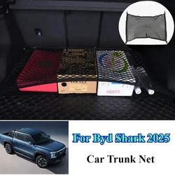 Car Trunk Net For Byd Shark 2025 Rear Cargo Mesh Storage Organizer Elastic Pocket Hook For Shark Car Accessories