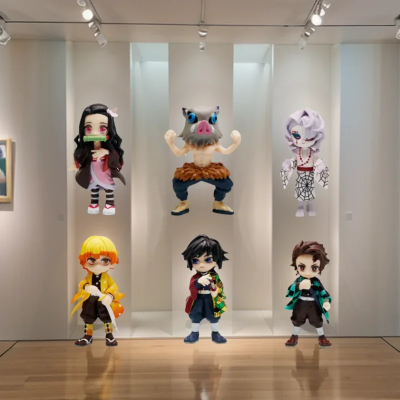 귀멸의 칼날 카마도 탄지로 네즈코 애니메이션 만화 피규어 블라인드 박스 창의적인 맞춤형 조각상 모델 장식품 서프라이즈 선물 상자