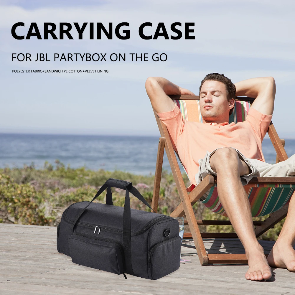 Custodia da trasporto multifunzionale Accessori per altoparlanti wireless Custodia protettiva Borsa per cavi Supporto per caricabatterie per JBL Partybox On The Go