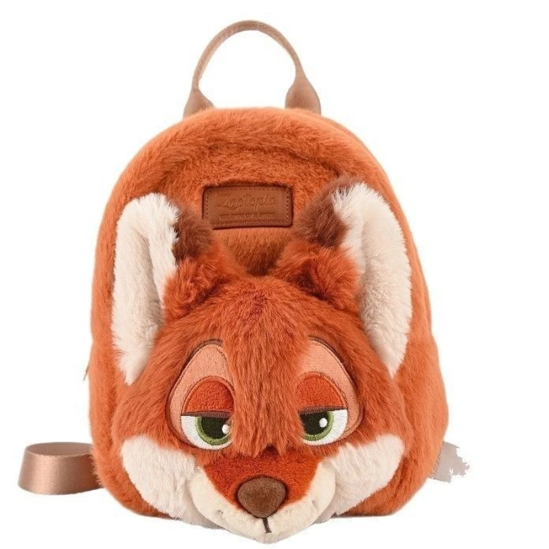 Disney Judy Nick Backpack Cute Cartoon Personalized Creative Fashion Plush Chip Doll Bag for Boys and Girls Birthday Gift
