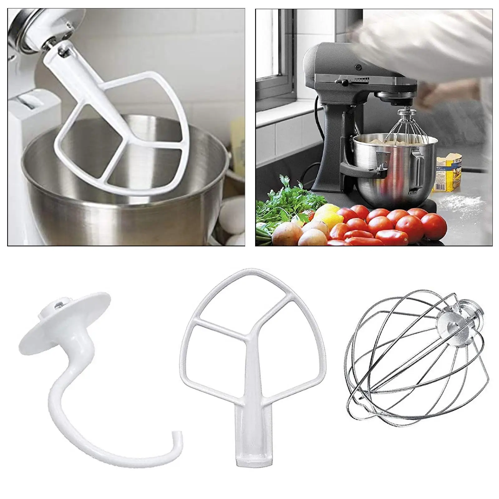 

3x Стандартный сменный плоский крючок для миксера KDM5 KSM5