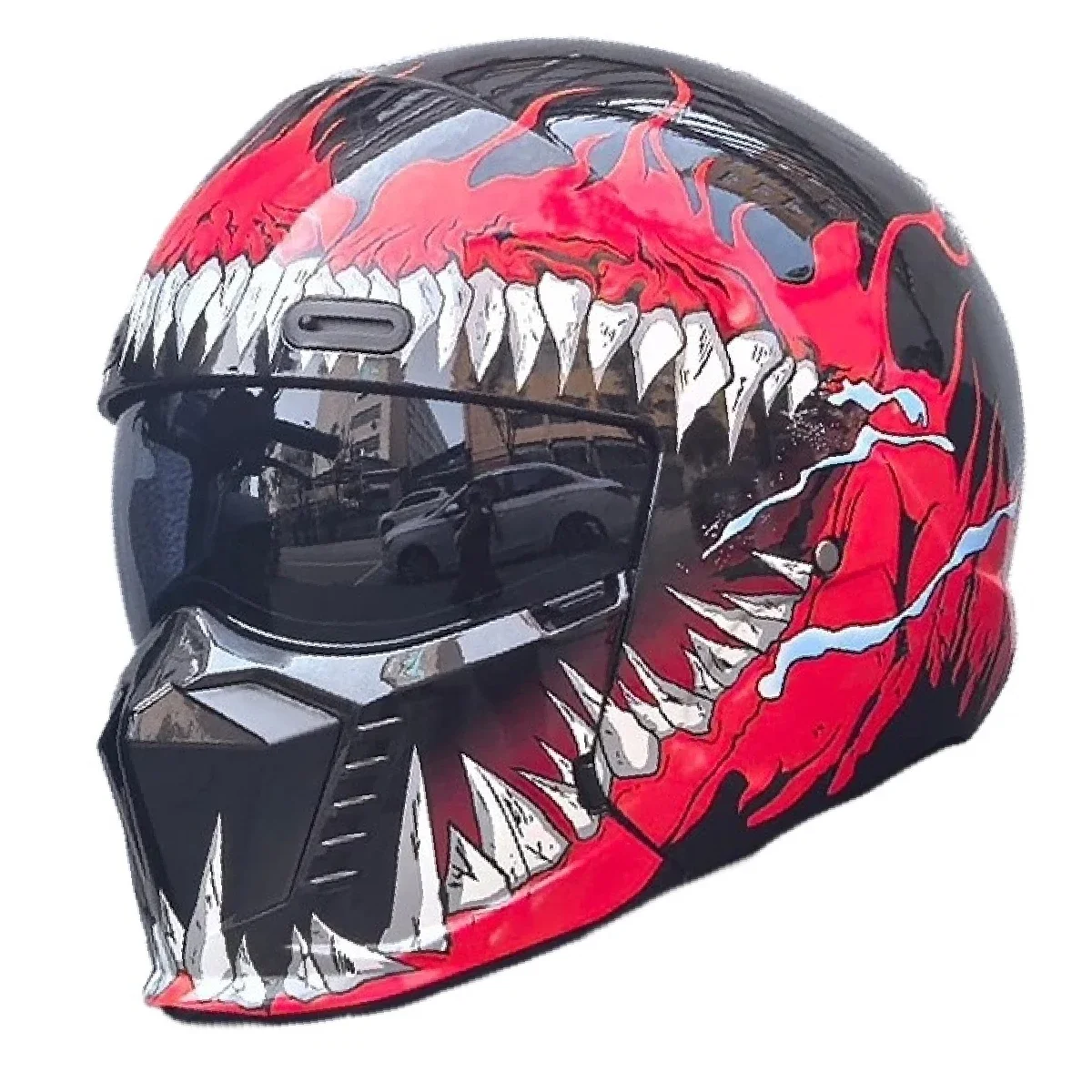 

Venom Scorpion Retro Motorcycle Helmet Locomotive Personality Multi-purpose Combination Helmet Full face Modular Cascos Moto DOT