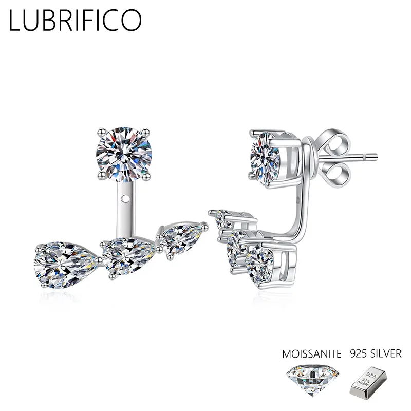 

1.0 Ct Moissanite Four-claw Shape Studs Earrings 925 Sterling Silver Lab Diamond Earriing For Women Fine Jewelry Wedding Party