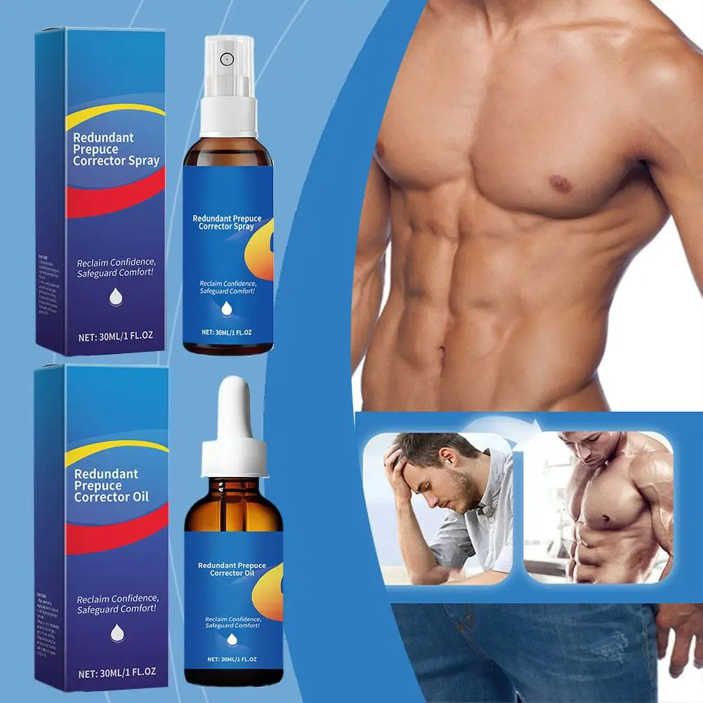 20ML Male Foreskin Phimosis Correction Liquid Prepuce Gel Repair Lubricating Oil Male Private Parts Repair Body Protection