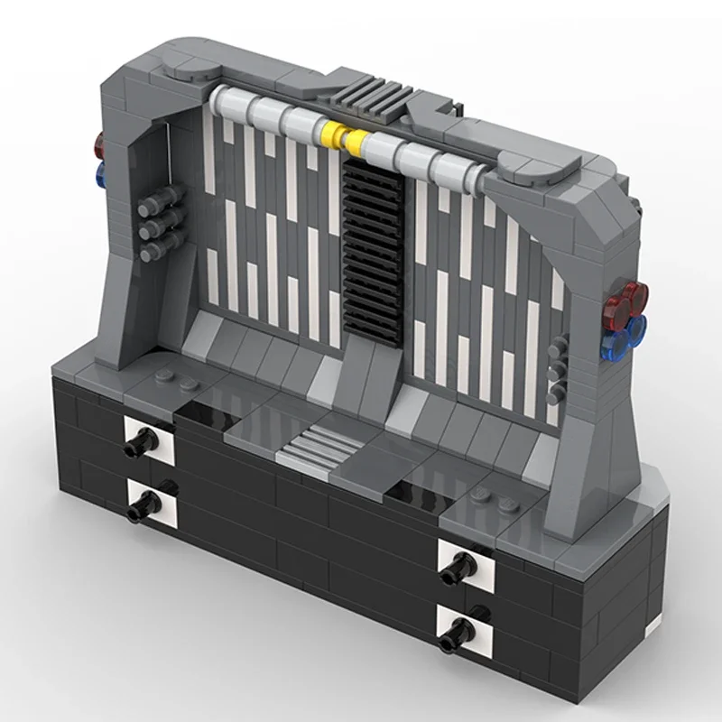 Estrela série de filmes moc tijolos de construção jogáveis a batalha modelo de palco tecnologia blocos modulares construção diy montagem brinquedos