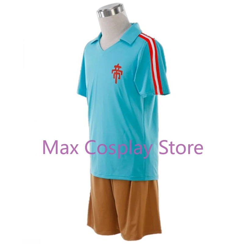 Max Cos New 11 Imperial School Cosplay Costume Blue Summer Football Boys Trikot Customized size