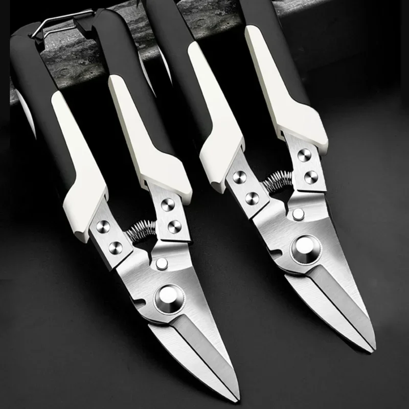 Stainless Steel Scissors Precision Metal Cutting PVC Pipes, Durable, Rust Proof, And Long-Lasting Cutting Small paper cups