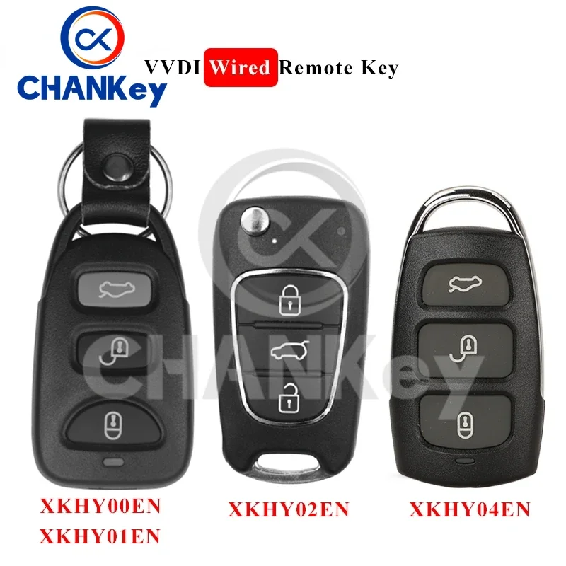 CHANKey XHORSE XKHY00EN XKHY01EN XKHY02EN XKHY03EN XKHY04EN Universal Wired Remote  Fob For VVDI  Tool (English)