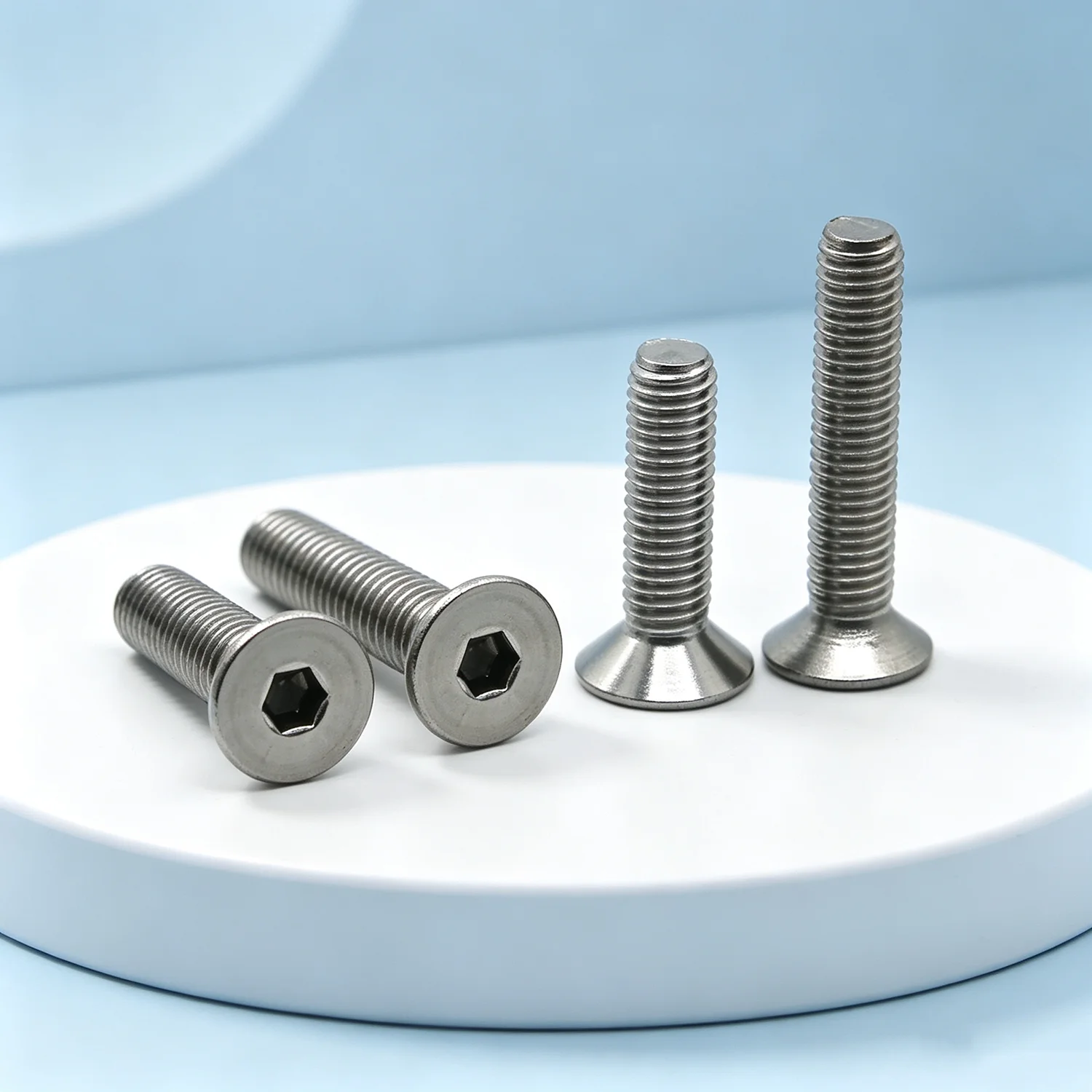 5-50pcs M1.6 M2 M2.5 M3 M4 M5 M6 M8 DIN7991 304 Stainless Steel Hexagon Hex Socket Countersunk Flat Head Screw Allen Bolts