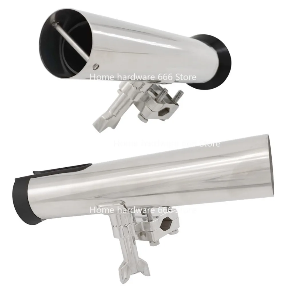 Marine Stainless Steel Fishing Rod Holder, Pipe Clip Is Fishing Rod Bracket, Marine Yacht RV Hardware Accessories