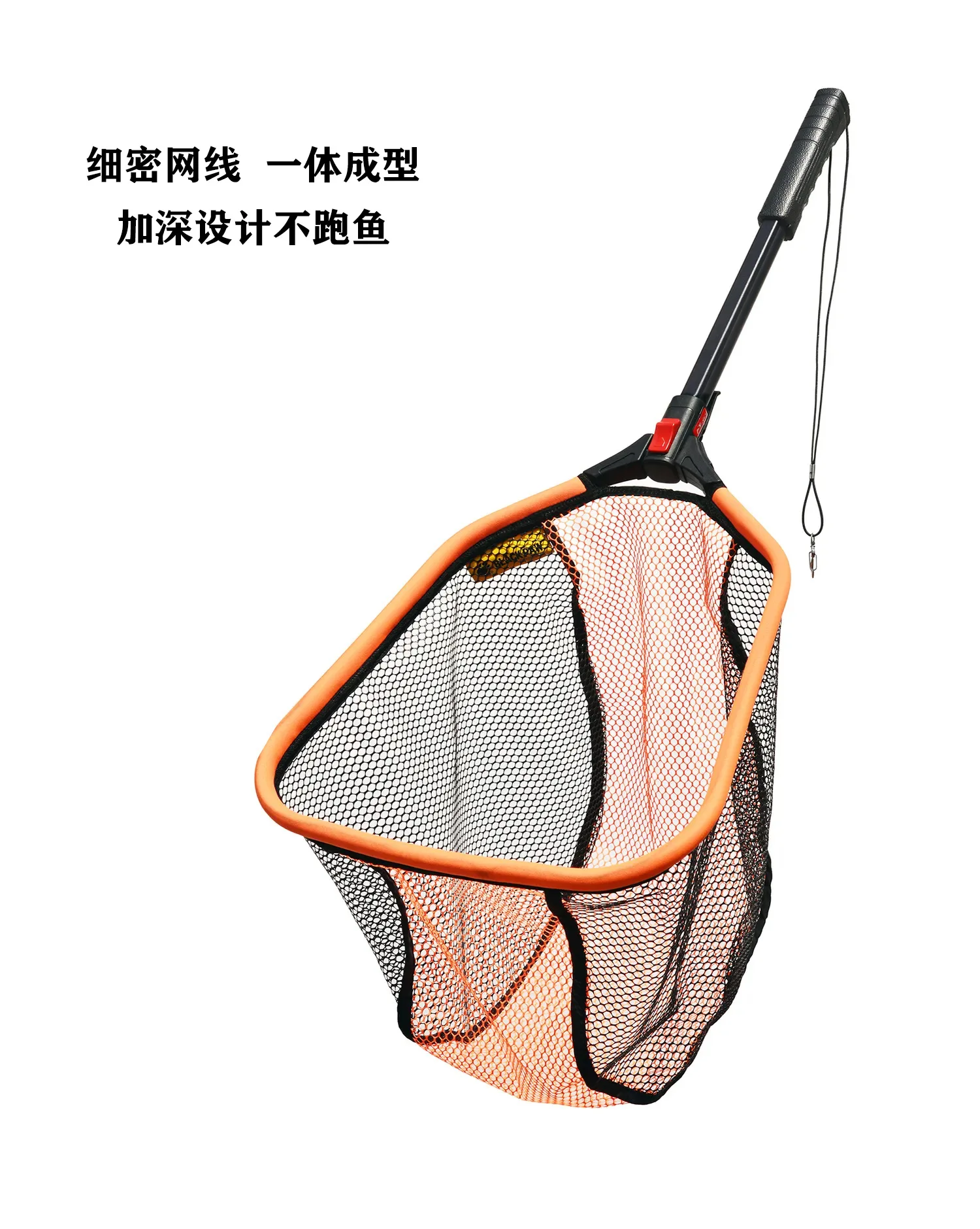 Luya folding copy net ultra-light fishing net pocket stainless steel fishing net long handle retractable floating water outdoor