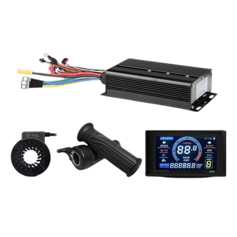 E-Bicycle Three Mode Controller Set Color Screen Display 35A 36V 48V 52V Sine Wave Controller UKC1 E-Bicycle Accessories