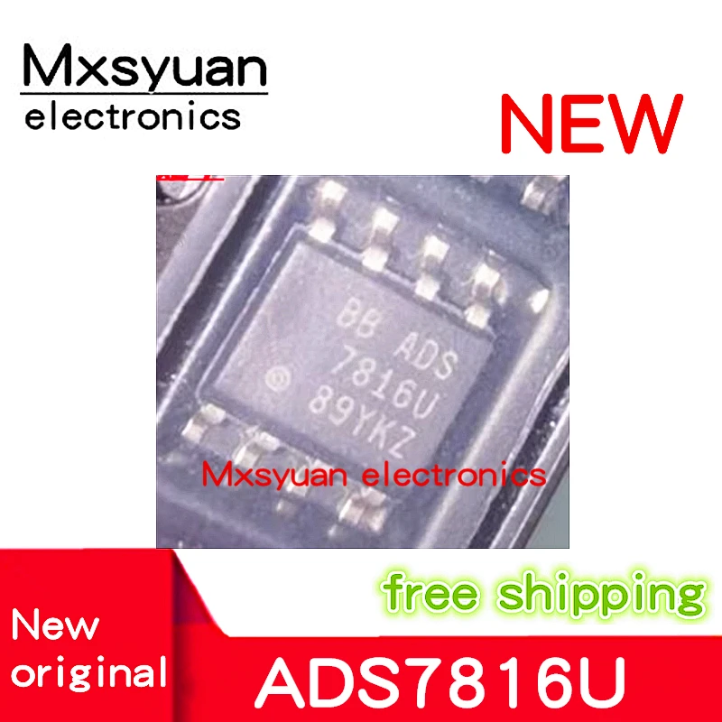 Mxsyuan ADS7816U SOP8, 100% novo original, 5pcs a 50pcs por lote