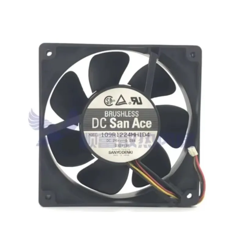

SANYO DENKI 109R1224MH1D4 DC 24V 0.28A 120x120x38mm 3-Wire Server Cooling Fan