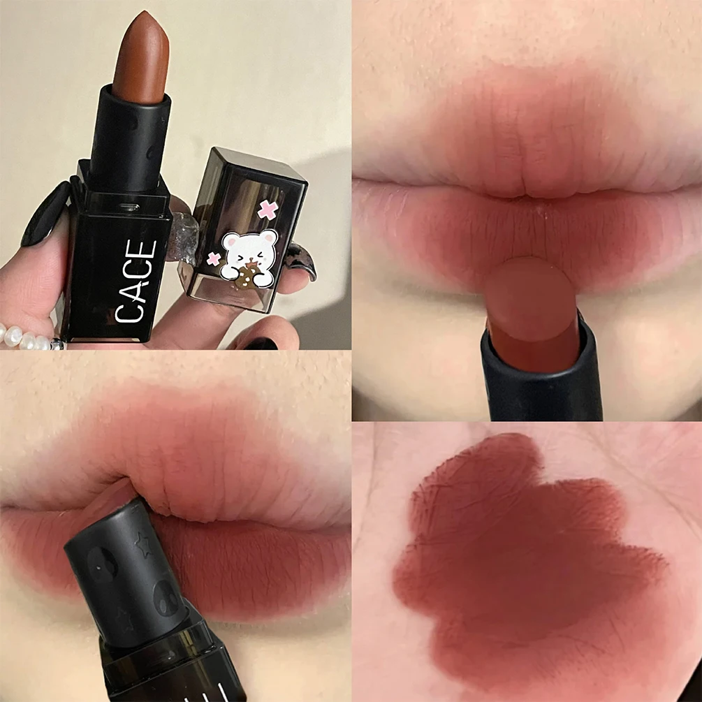 Sexy Red Lipstick Matte Waterproof Velvet Pigment Nude Rouge Waterproof Long Lasting Lip Profissional Cosmetics Beauty Makeup