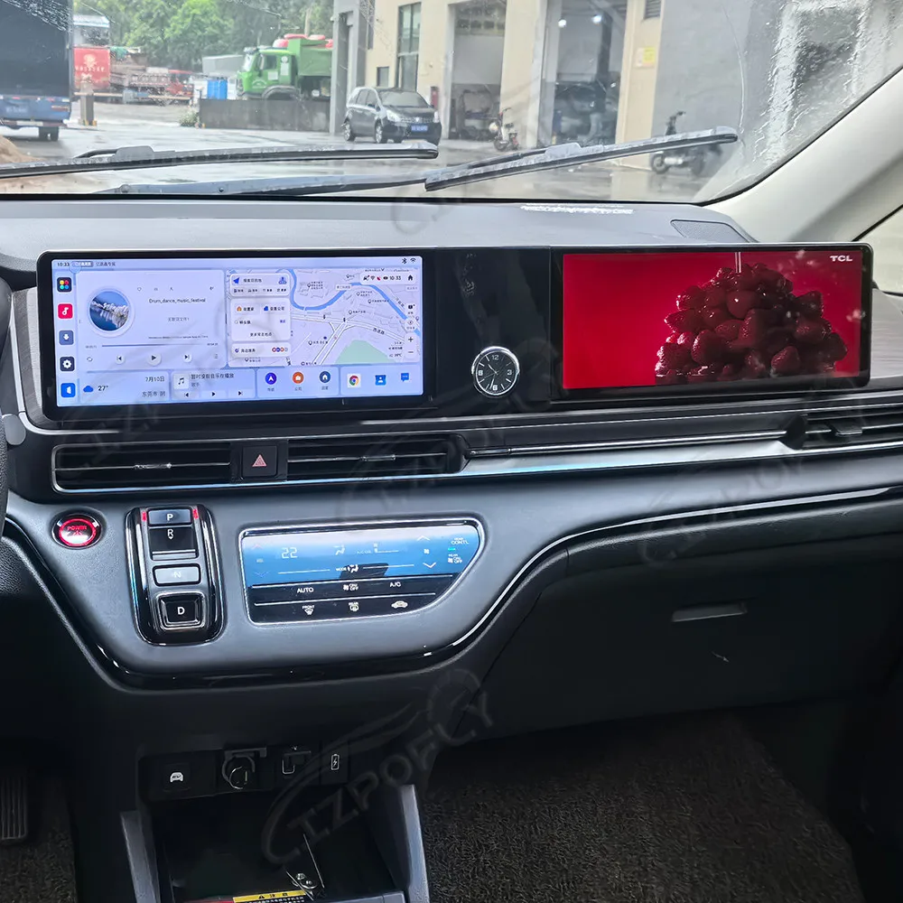 12.3 Inch Dual Screen Car Radio Android For Honda Odyssey 2022-2025 CarPlay Multimedia Video Player Car GPS Navigation Stereo