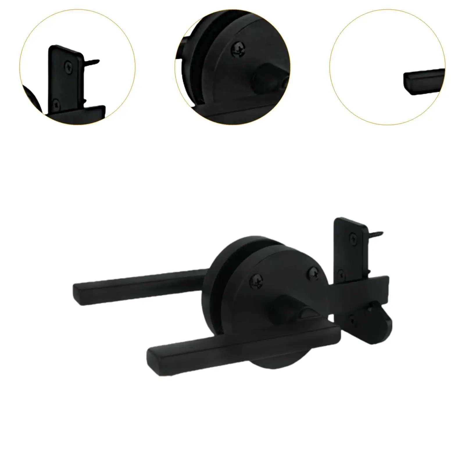 Double Side Door Latch Professional Premium Repair Parts Heavy Duty Steel for Pool Gate Shed Backyard Garden Wooden Gates