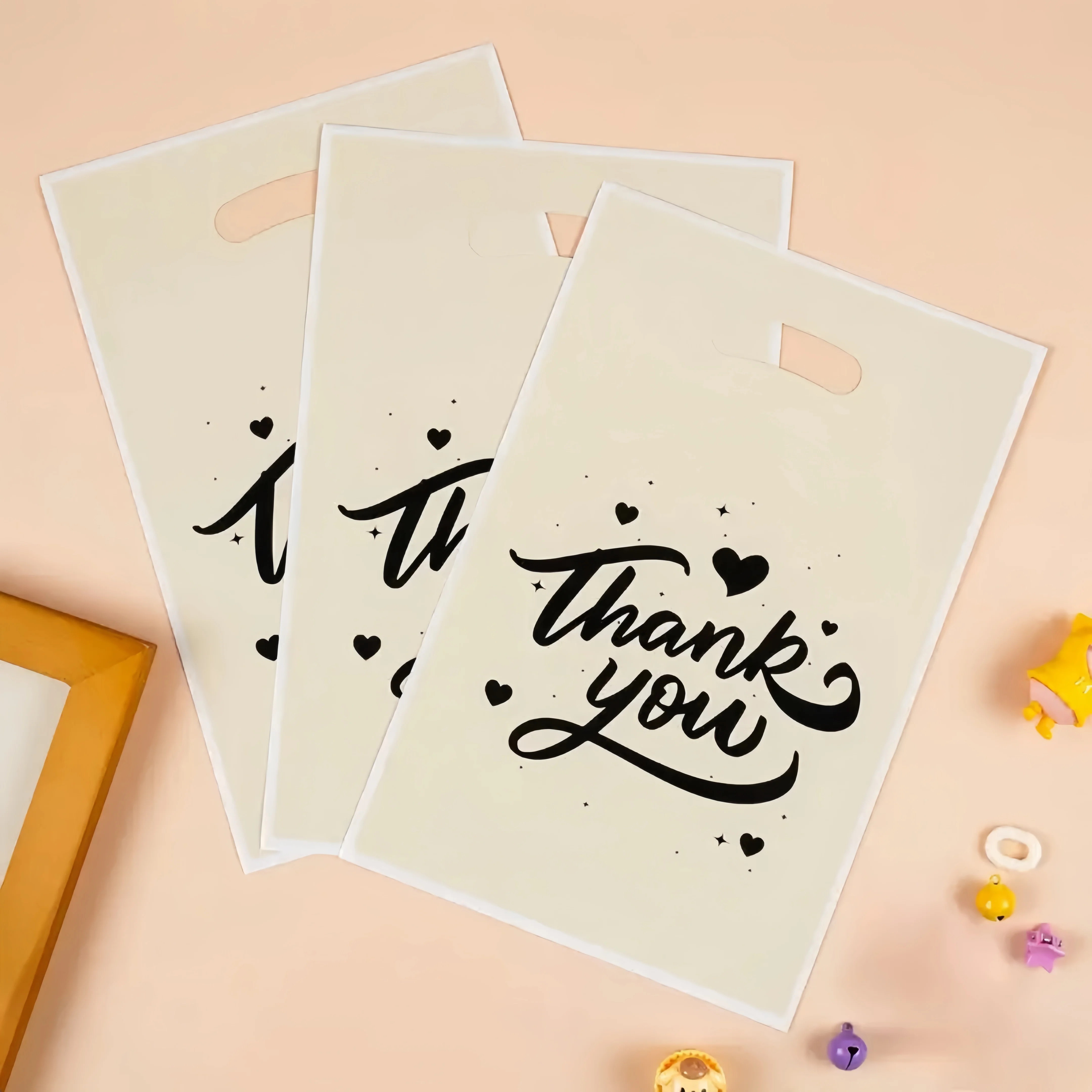 10/30/50/100 قطعة الحب شكرا لك هدية عالية الجودة حمل حقيبة للحزب ، التخرج ، تذكارية ، حقيبة هدايا عيد الميلاد #4