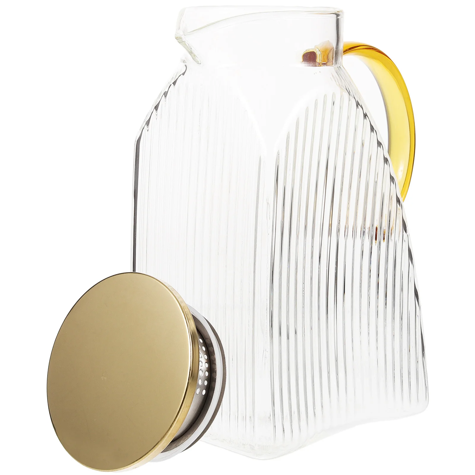 

Transparent Glass Cold Water Pitcher for Refrigerator Side Door Large Capacity and Elegant Design Easy to Clean