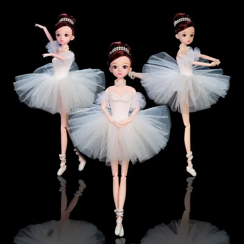 New 1/6 Ballet Dolls 32cm Girls Doll 11 Jointed Dancing doll for Children Kids Prezzie Cute Birthday Gift Fashion Girls Toys