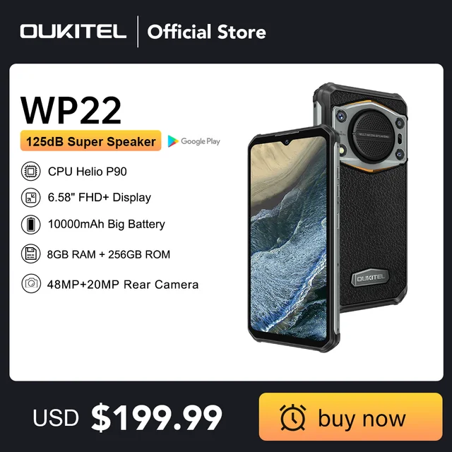 Oukitel WP22 Rugged Phone 6.58