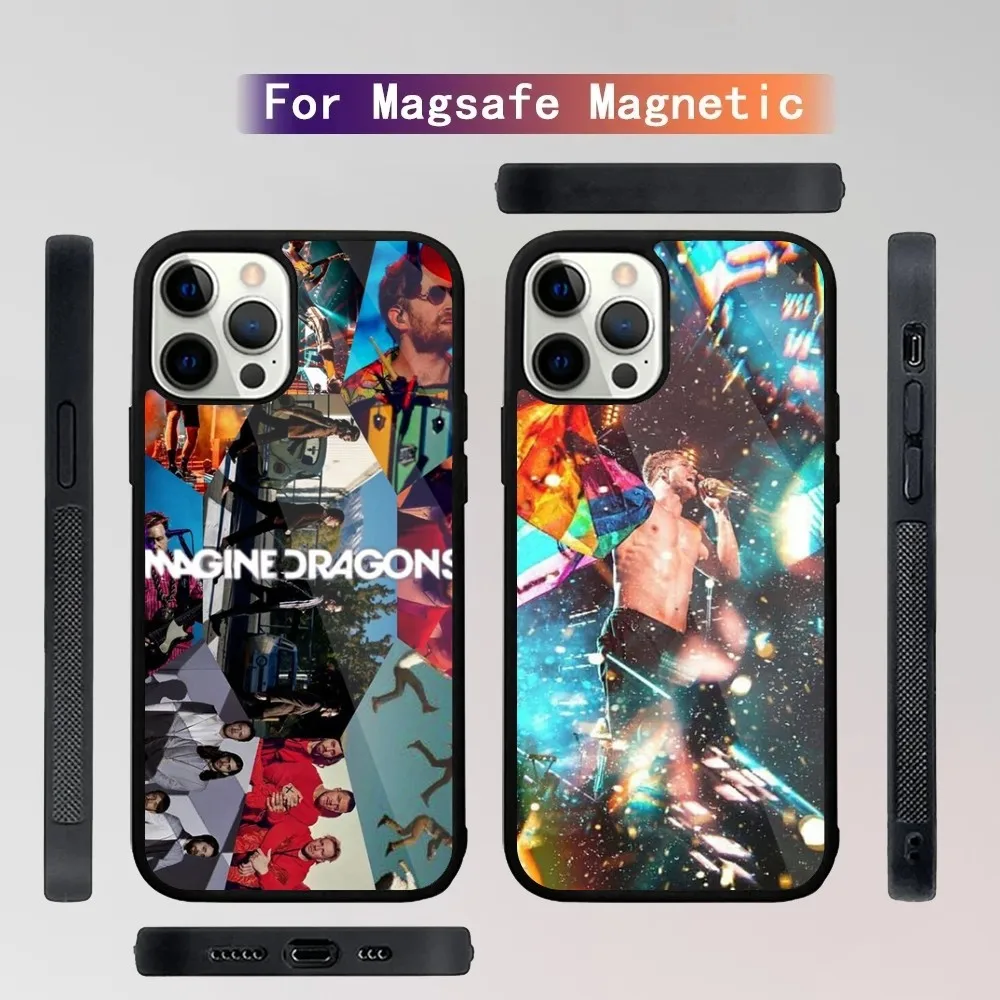 Imagine D-Dagons Rock band Phone Case For iPhone 15,14,13,12,11,Plus,Pro,Max Mini Magsafe Magnetic Wireless Charging