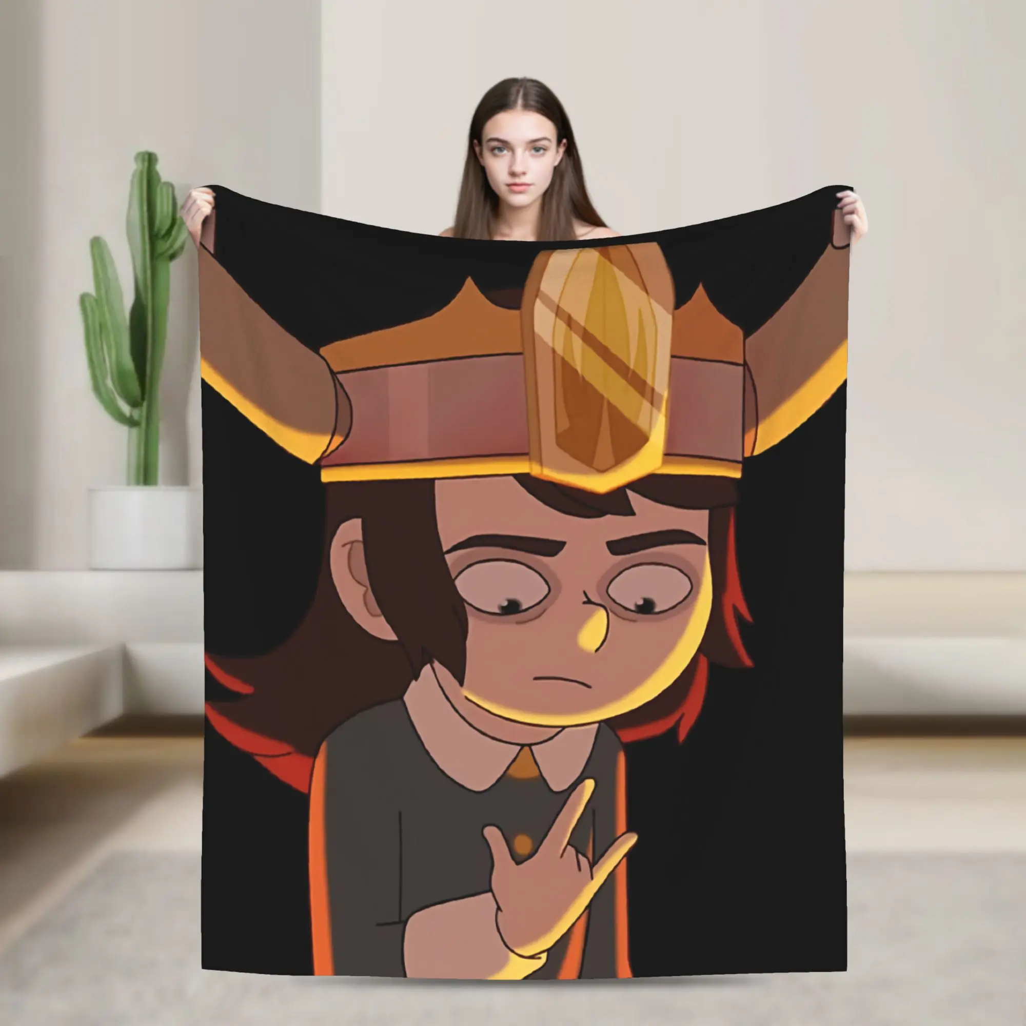 Demon king Abaddon Haunted Hotel Blanket Fleece Textile Decor  Portable Super Warm Throw Blanket for Bedding Office Bedspreads