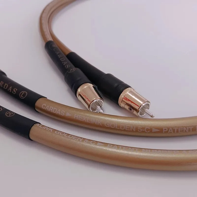 1 para kardas GOLDEN5-C kabel audio RCA Hifi