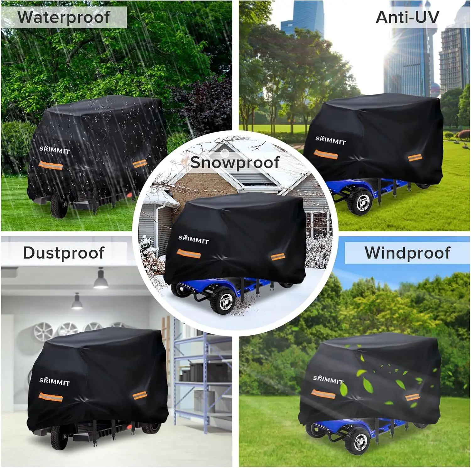 UV Sun Protection Rainproof Cover for Electric Scooter Mobility Scooter Electric Kick Scooter